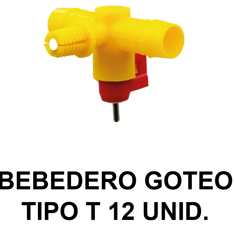 BEBEDERO GOTEO TIPO “T”